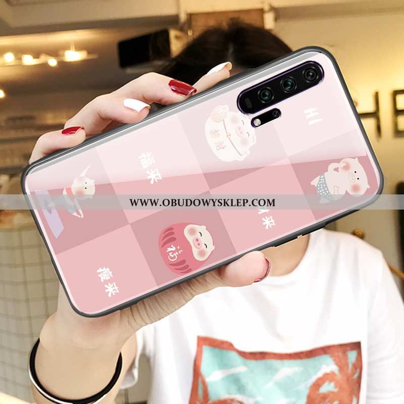 Etui Honor 20 Pro Trendy All Inclusive Kreskówka, Futerał Honor 20 Pro Super Zakochani Pomarańczowa