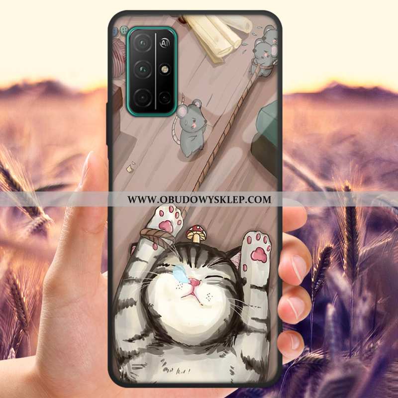 Etui Honor 30s Trendy Szkło Hartowane Lustro, Futerał Honor 30s Cienkie Szkło Czarna