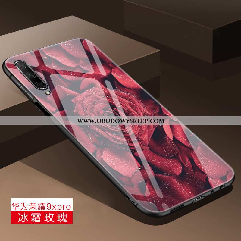 Etui Honor 9x Pro Silikonowe Trendy, Futerał Honor 9x Pro Ochraniacz Czerwony Netto Zielone