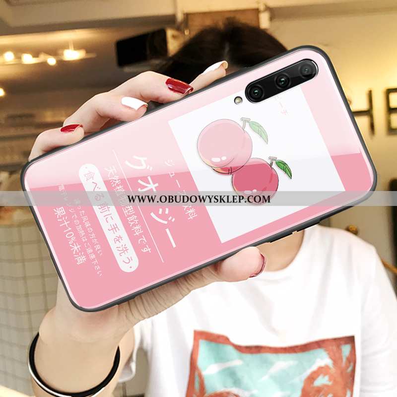 Etui Honor 9x Pro Trendy Młodzież Silikonowe, Futerał Honor 9x Pro Super Szkło Rozowa