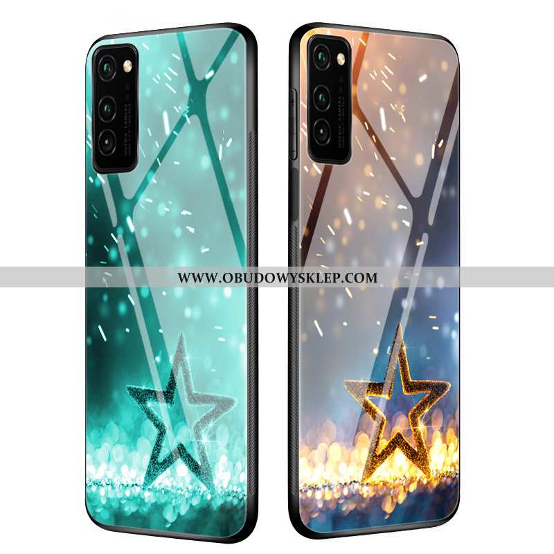 Etui Honor View30 Pro Szkło Miękki Zakochani, Futerał Honor View30 Pro Nubuku Trendy Zielone