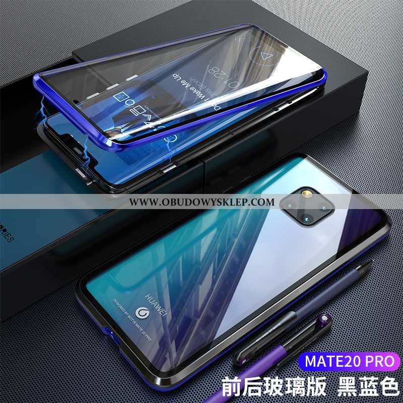 Etui Huawei Mate 20 Pro Szkło Anti-fall Czarny, Futerał Huawei Mate 20 Pro Przezroczysty Super Czarn