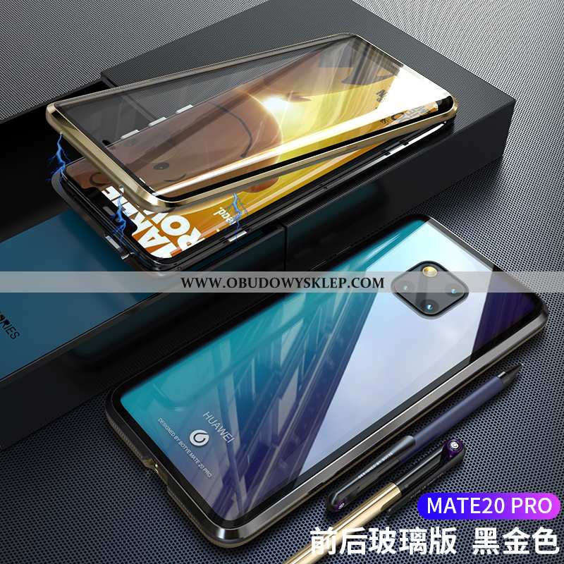 Etui Huawei Mate 20 Pro Szkło Anti-fall Czarny, Futerał Huawei Mate 20 Pro Przezroczysty Super Czarn