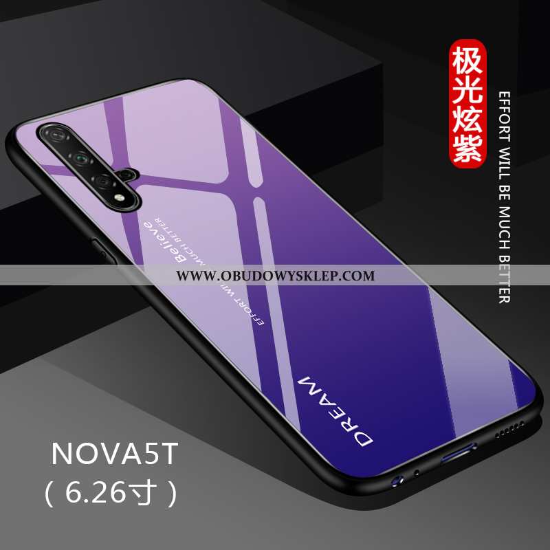 Etui Huawei Nova 5t Cienkie Czerwony Netto Anti-fall, Futerał Huawei Nova 5t Ochraniacz Telefon Komó