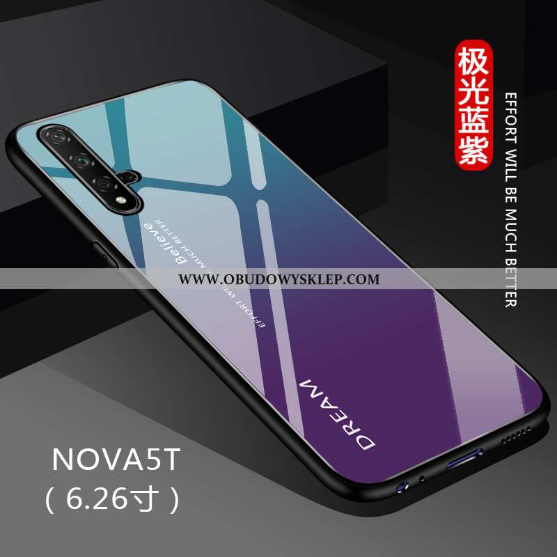 Etui Huawei Nova 5t Cienkie Czerwony Netto Anti-fall, Futerał Huawei Nova 5t Ochraniacz Telefon Komó