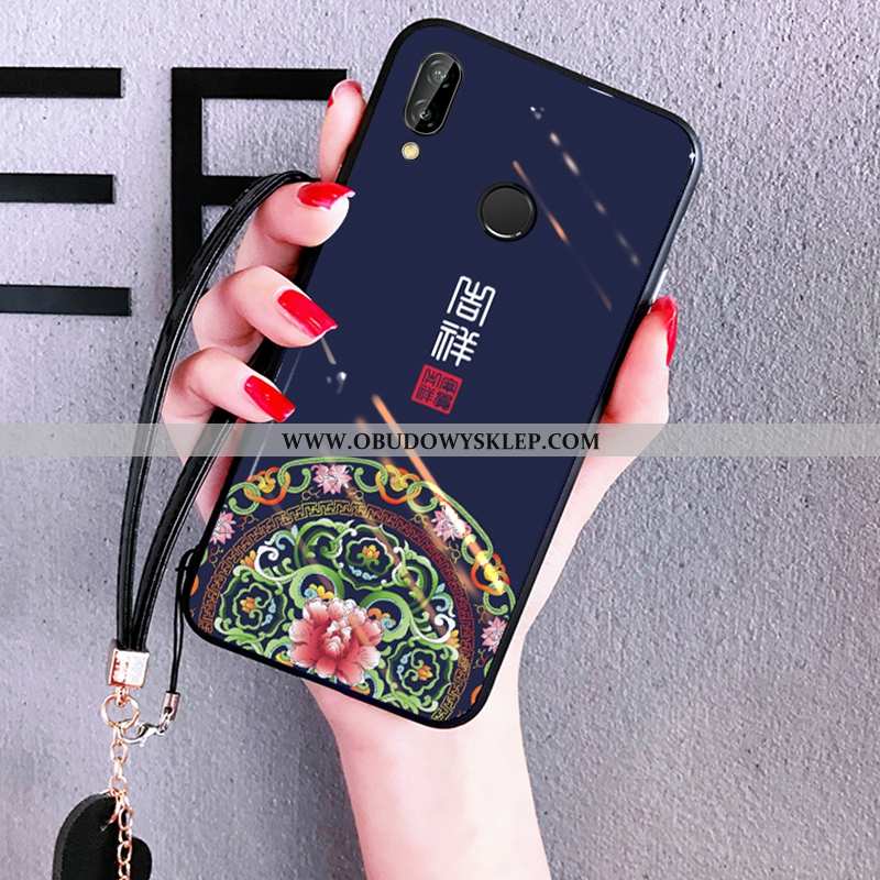 Etui Huawei P Smart+ Miękki Ochraniacz Zakochani, Futerał Huawei P Smart+ Silikonowe Trendy Niebiesk