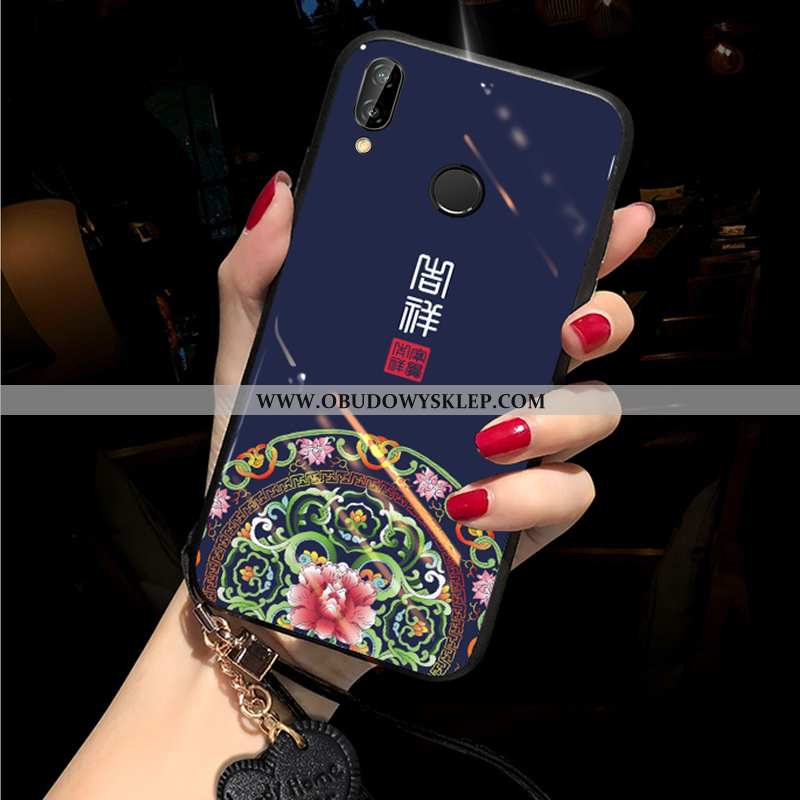 Etui Huawei P Smart+ Miękki Ochraniacz Zakochani, Futerał Huawei P Smart+ Silikonowe Trendy Niebiesk