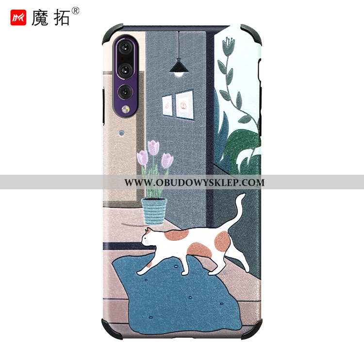 Etui Huawei P20 Pro Miękki Telefon Komórkowy, Futerał Huawei P20 Pro Ochraniacz Kreatywne Niebieska