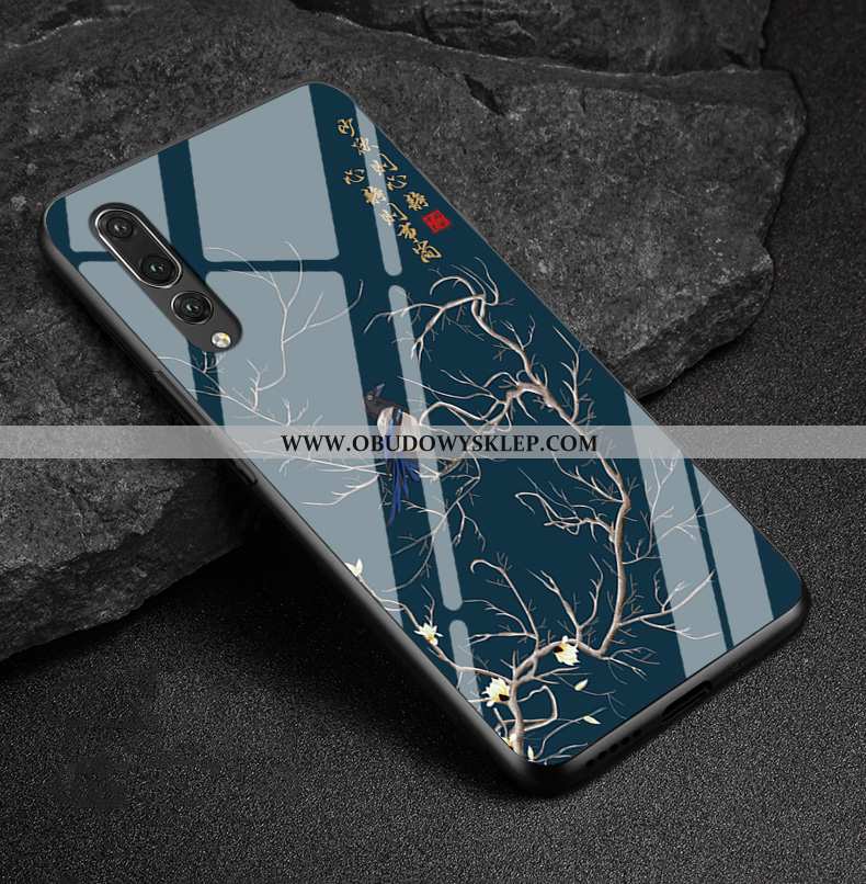 Etui Huawei P20 Pro Ochraniacz Lustro Etui, Futerał Huawei P20 Pro Szkło Moda Czarna