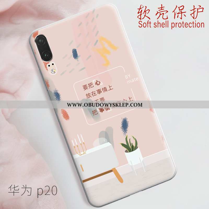 Etui Huawei P20 Trendy Anti-fall Lekkie, Futerał Huawei P20 Cienkie Zielony Zielone