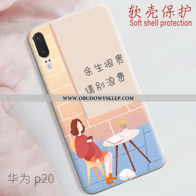 Etui Huawei P20 Trendy Anti-fall Lekkie, Futerał Huawei P20 Cienkie Zielony Zielone