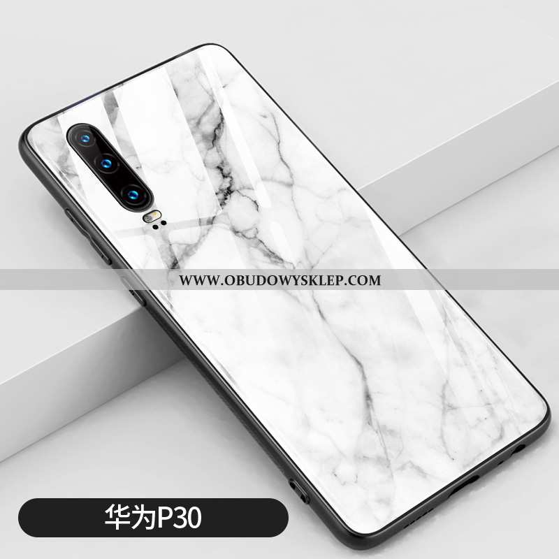 Etui Huawei P30 Kreatywne All Inclusive Duży, Futerał Huawei P30 Silikonowe Biały Biała