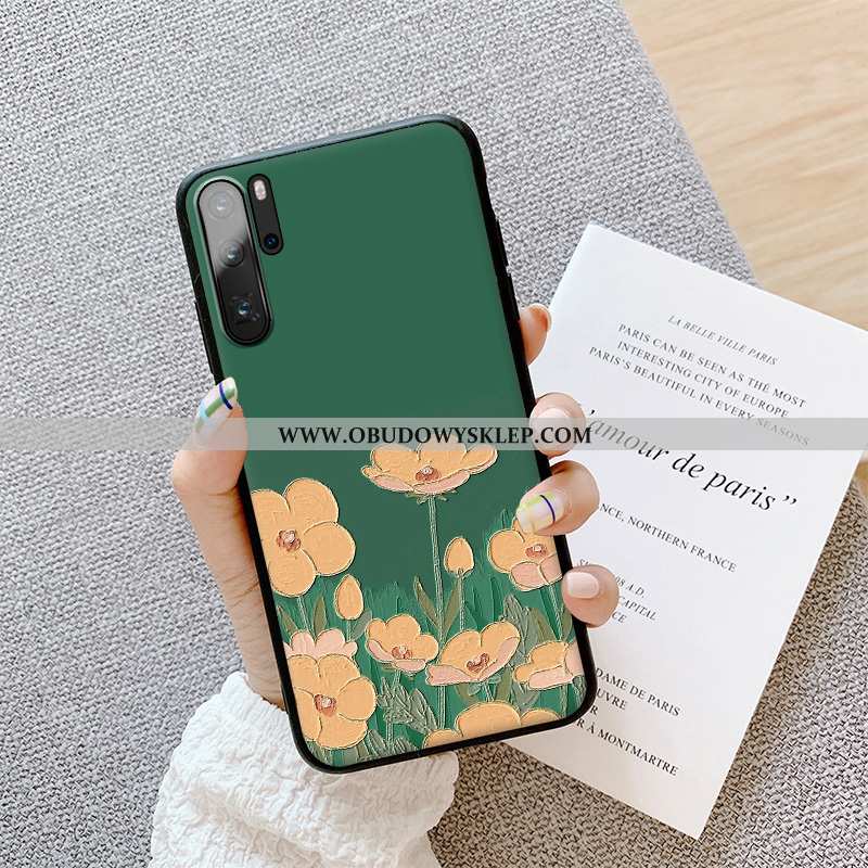 Etui Huawei P30 Pro Miękki All Inclusive Trójwymiarowy, Futerał Huawei P30 Pro Silikonowe Super Ziel