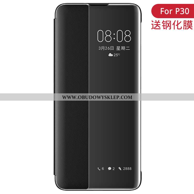 Etui Huawei P30 Skóra Telefon Komórkowy Etui, Futerał Huawei P30 Akcesoria All Inclusive Czerwona