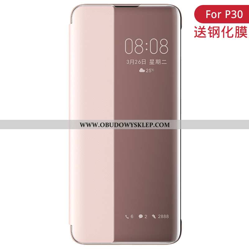 Etui Huawei P30 Skóra Telefon Komórkowy Etui, Futerał Huawei P30 Akcesoria All Inclusive Czerwona