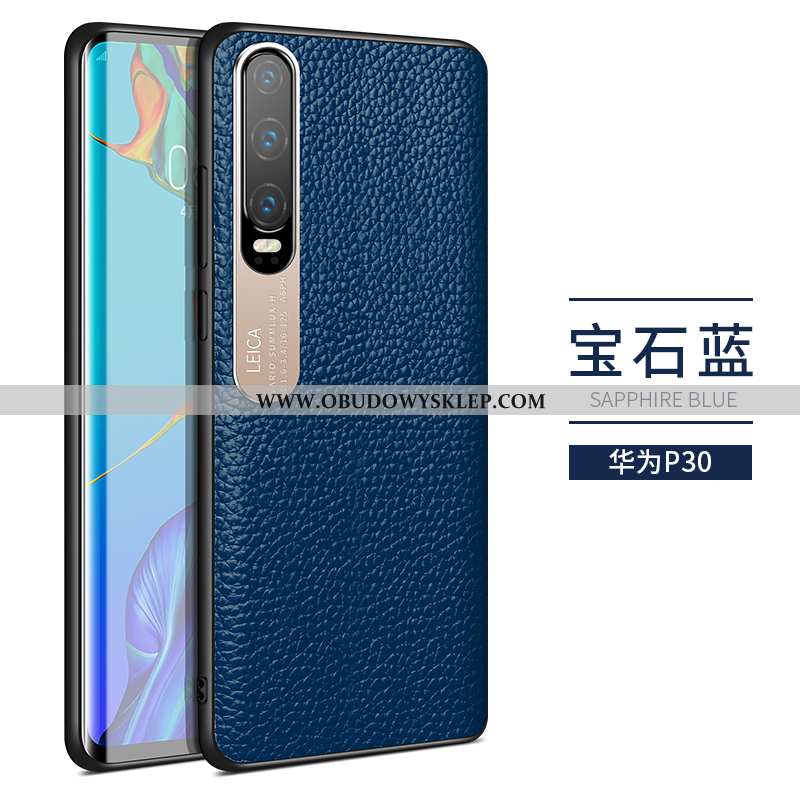 Etui Huawei P30 Trendy Cienkie, Futerał Huawei P30 Super Biznes Czerwona