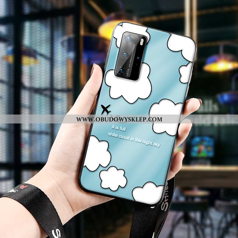 Etui Huawei P40 Pro Kreatywne Proste Piękny, Futerał Huawei P40 Pro Relief All Inclusive Zielone