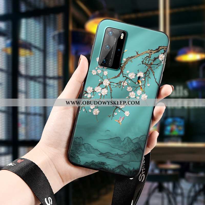 Etui Huawei P40 Pro Ochraniacz Telefon Komórkowy All Inclusive, Futerał Huawei P40 Pro Relief Zielon