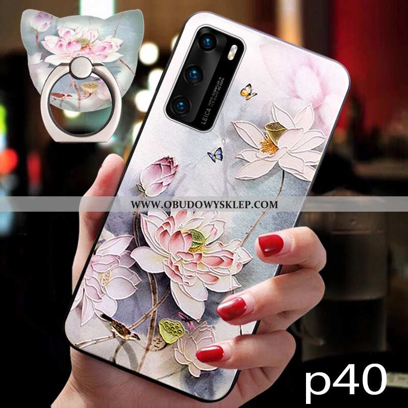 Etui Huawei P40 Pro Silikonowe All Inclusive Miękki, Futerał Huawei P40 Pro Ochraniacz Ciemno Niebie