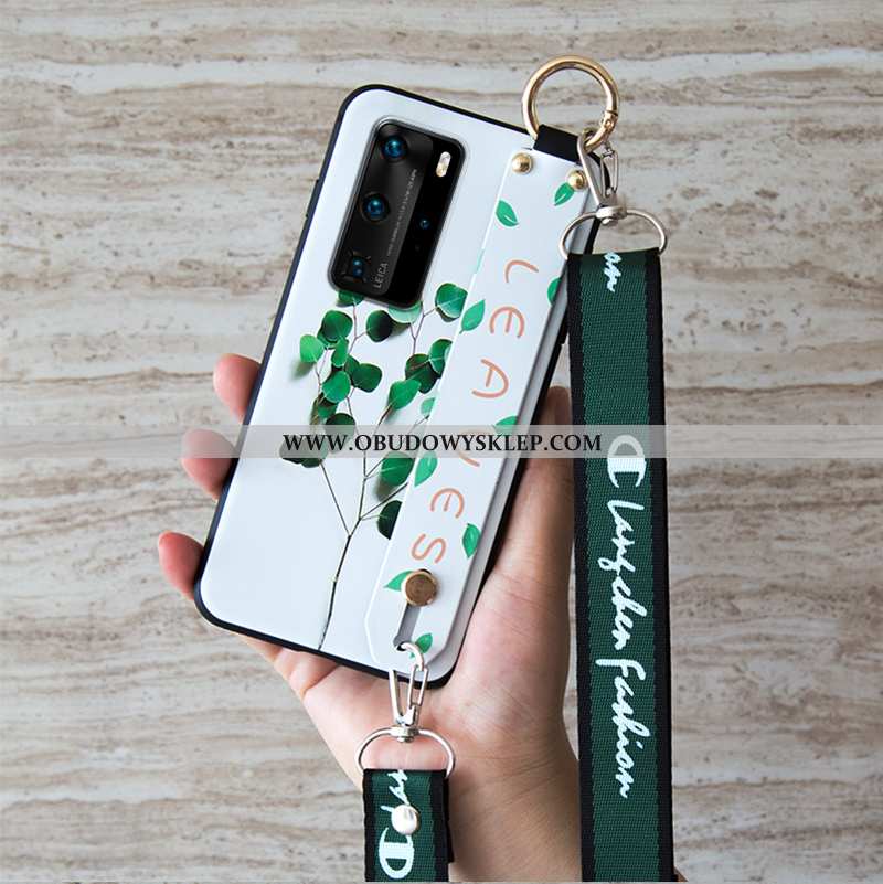 Etui Huawei P40 Pro Vintage Ochraniacz Futerał, Futerał Huawei P40 Pro Trendy Biały Biała