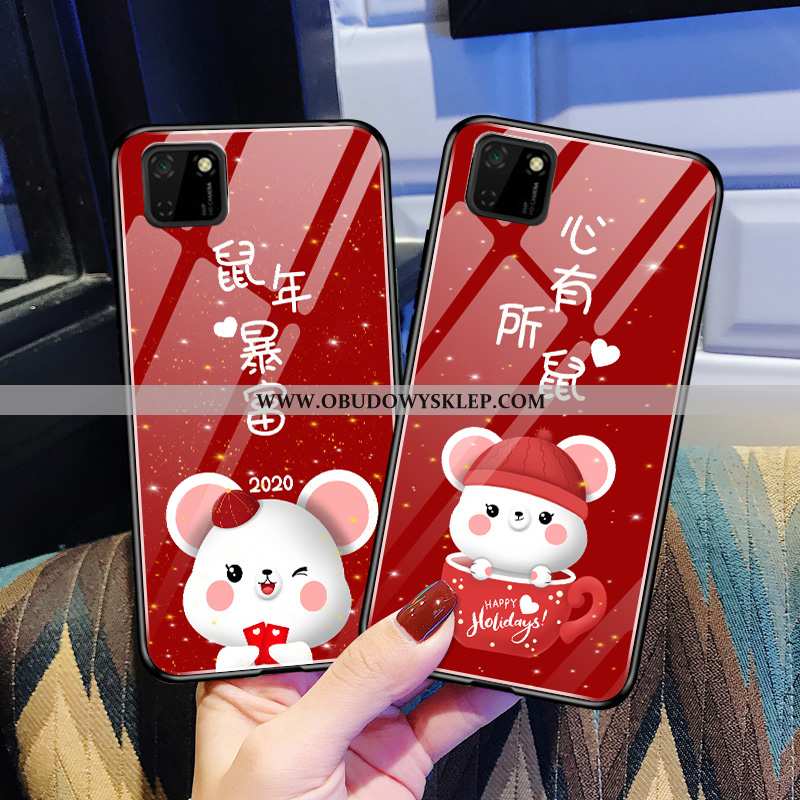 Etui Huawei Y5p Ochraniacz Super Kolor, Futerał Huawei Y5p Szkło Czerwona