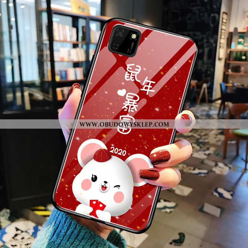 Etui Huawei Y5p Ochraniacz Super Kolor, Futerał Huawei Y5p Szkło Czerwona