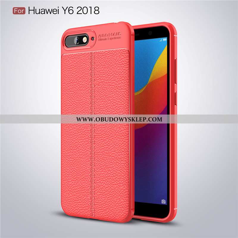 Etui Huawei Y6 2020 Skóra Miękki Trendy, Futerał Huawei Y6 2020 Wzór 2020 Granatowy