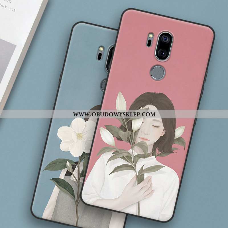 Etui Lg G7 Thinq Silikonowe Trendy Telefon Komórkowy, Futerał Lg G7 Thinq Ochraniacz Czerwony Czerwo