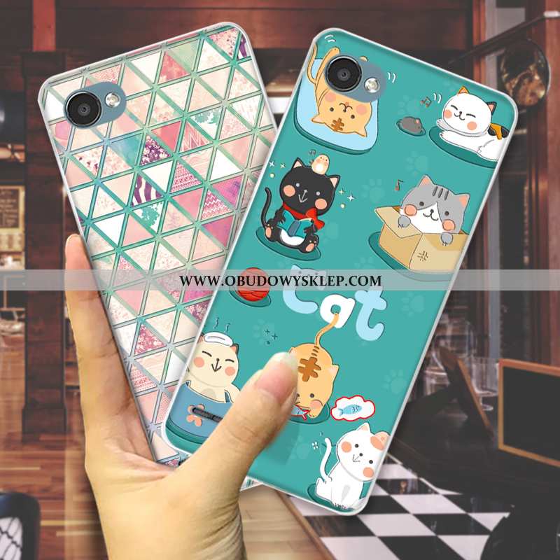 Etui Lg Q6 Trendy Silikonowe Moda, Futerał Lg Q6 Miękki Czerwony Netto Zielone