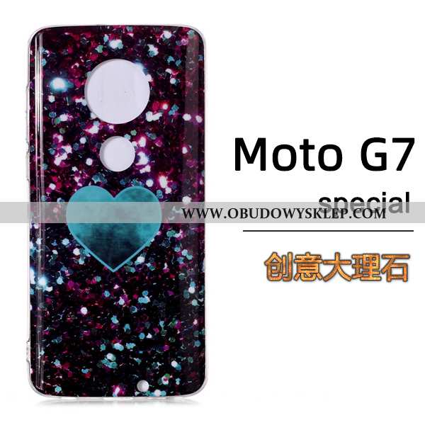 Etui Moto G7 Moda Czarny Etui, Futerał Moto G7 Telefon Komórkowy Wiatr Czarna