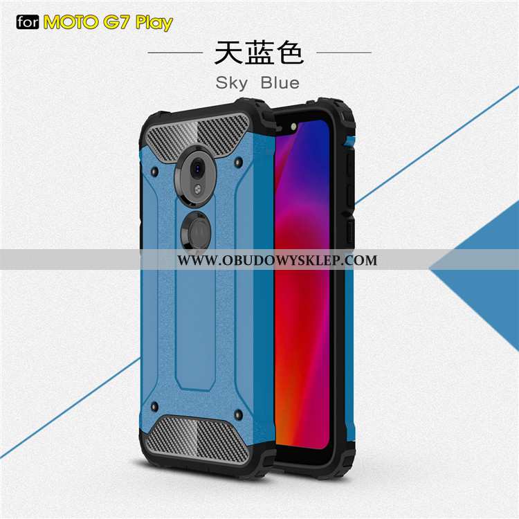 Etui Moto G7 Play Ochraniacz All Inclusive Anti-fall, Futerał Moto G7 Play Czerwony Czerwona