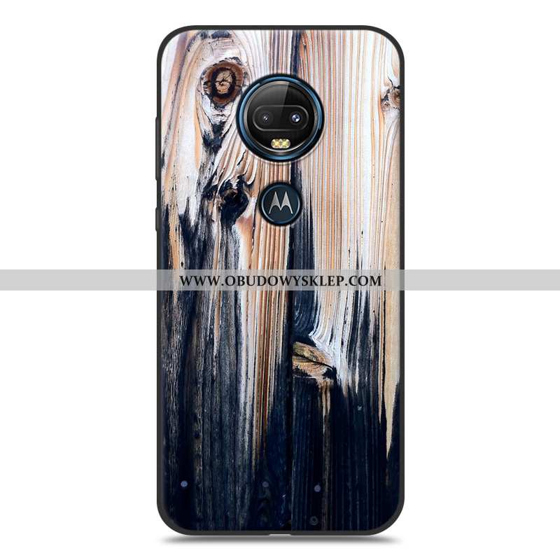 Etui Moto G7 Plus Wzór Kreatywne Ochraniacz, Futerał Moto G7 Plus Drewniany Biały Biała