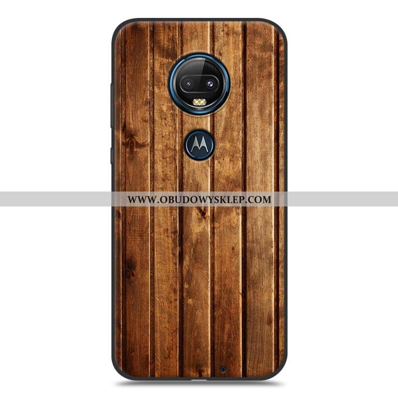 Etui Moto G7 Plus Wzór Kreatywne Ochraniacz, Futerał Moto G7 Plus Drewniany Biały Biała