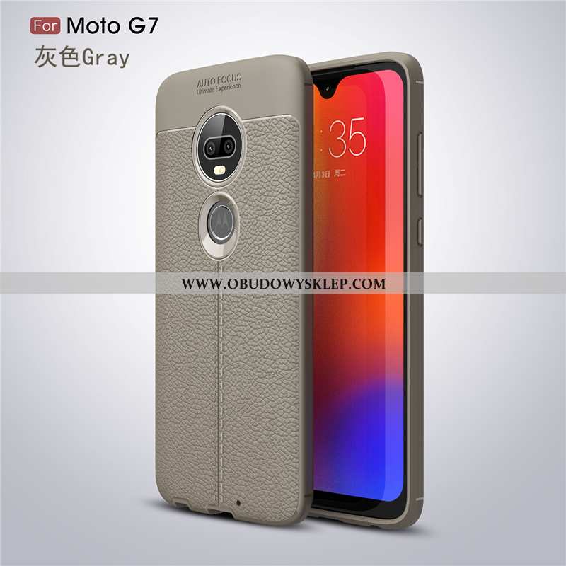 Etui Moto G7 Wzór Gwiazda Biznes, Futerał Moto G7 Miękki All Inclusive Czarna