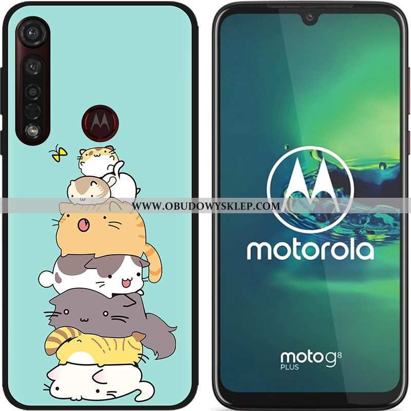 Etui Moto G8 Plus Nubuku Kolor Etui, Futerał Moto G8 Plus Kreatywne Gorąca Sprzedaż Niebieska