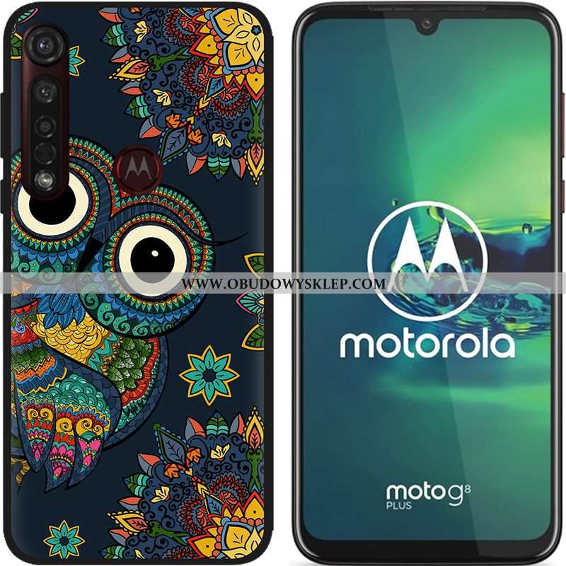 Etui Moto G8 Plus Nubuku Kolor Etui, Futerał Moto G8 Plus Kreatywne Gorąca Sprzedaż Niebieska