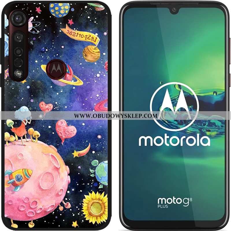 Etui Moto G8 Plus Nubuku Kolor Etui, Futerał Moto G8 Plus Kreatywne Gorąca Sprzedaż Niebieska