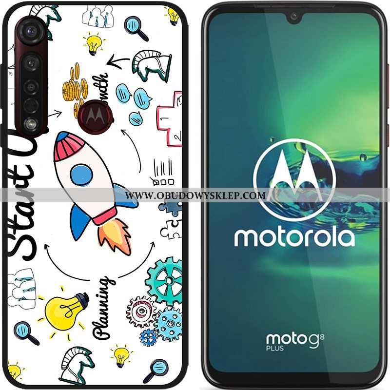 Etui Moto G8 Plus Nubuku Kolor Etui, Futerał Moto G8 Plus Kreatywne Gorąca Sprzedaż Niebieska