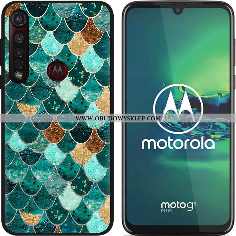 Etui Moto G8 Plus Nubuku Kolor Etui, Futerał Moto G8 Plus Kreatywne Gorąca Sprzedaż Niebieska