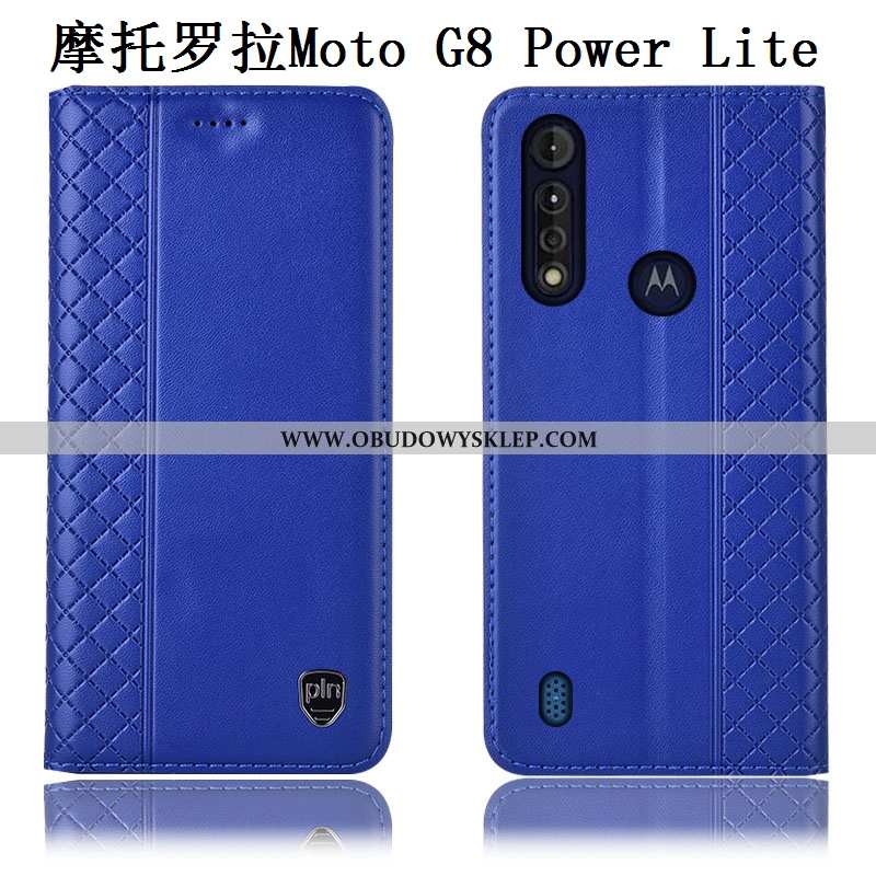 Etui Moto G8 Power Lite Skórzane Telefon Komórkowy Futerał, Futerał Moto G8 Power Lite Prawdziwa Skó