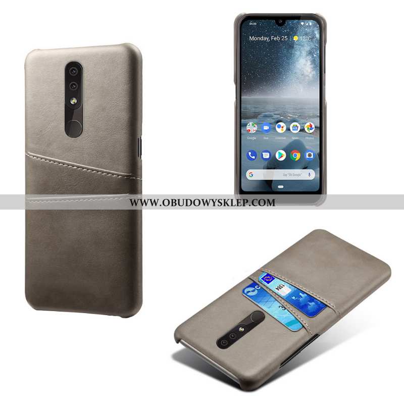 Etui Nokia 4.2 Trendy Karta, Futerał Nokia 4.2 Ochraniacz Ciemno Niebieski Granatowy