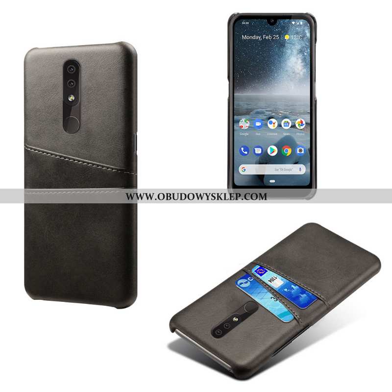 Etui Nokia 4.2 Trendy Karta, Futerał Nokia 4.2 Ochraniacz Ciemno Niebieski Granatowy