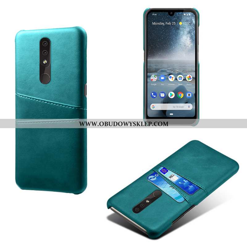 Etui Nokia 4.2 Trendy Karta, Futerał Nokia 4.2 Ochraniacz Ciemno Niebieski Granatowy