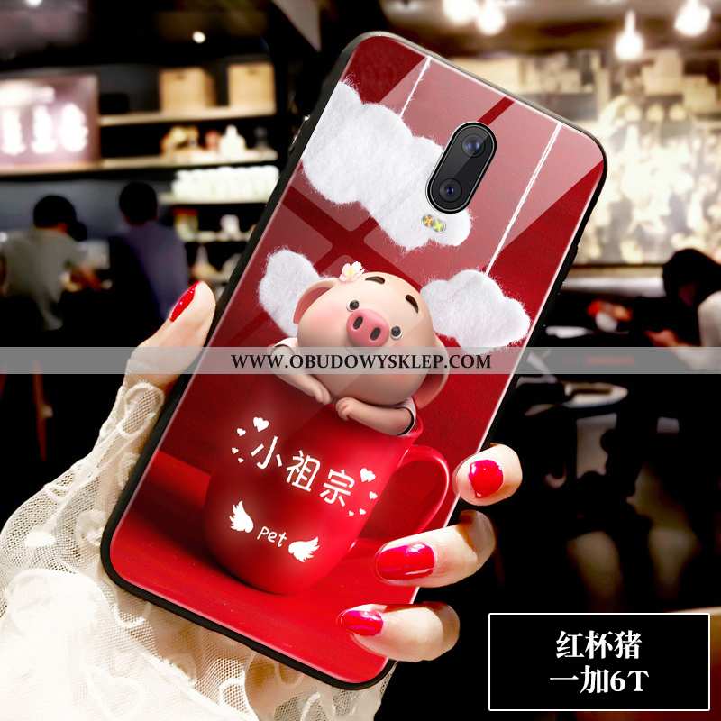 Etui Oneplus 6t Piękny Czarny Futerał, Futerał Oneplus 6t Trendy Osobowość Czarna