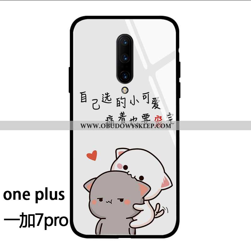 Etui Oneplus 7 Pro Kreskówka Nowy Kreatywne, Futerał Oneplus 7 Pro Piękny Zakochani Biała