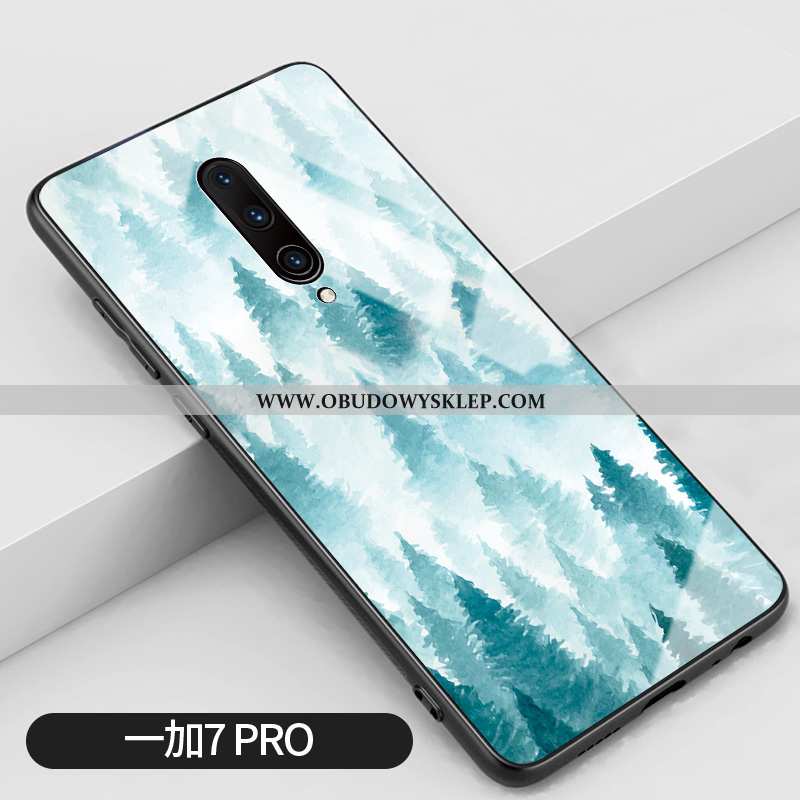 Etui Oneplus 7 Pro Szkło Anti-fall Niebieski, Futerał Oneplus 7 Pro Silikonowe Jasny Niebieska