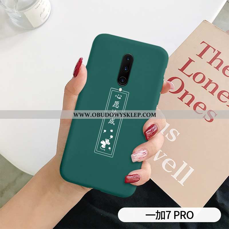 Etui Oneplus 7 Pro Trendy Zakochani Anti-fall, Futerał Oneplus 7 Pro Super Osobowość Zielone