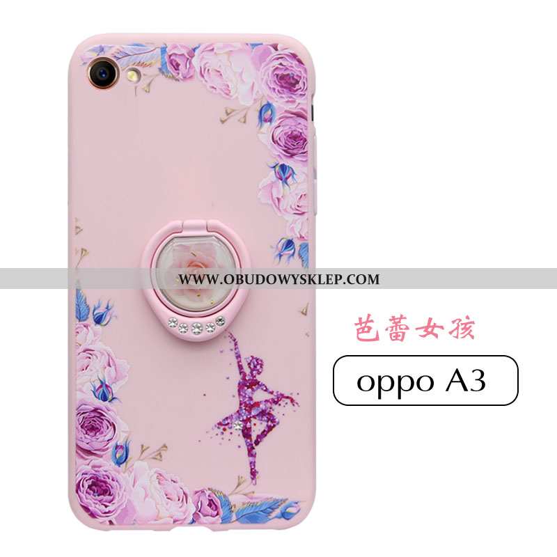 Etui Oppo A3 Super Anti-fall Trendy, Futerał Oppo A3 Cienkie Miękki Rozowa