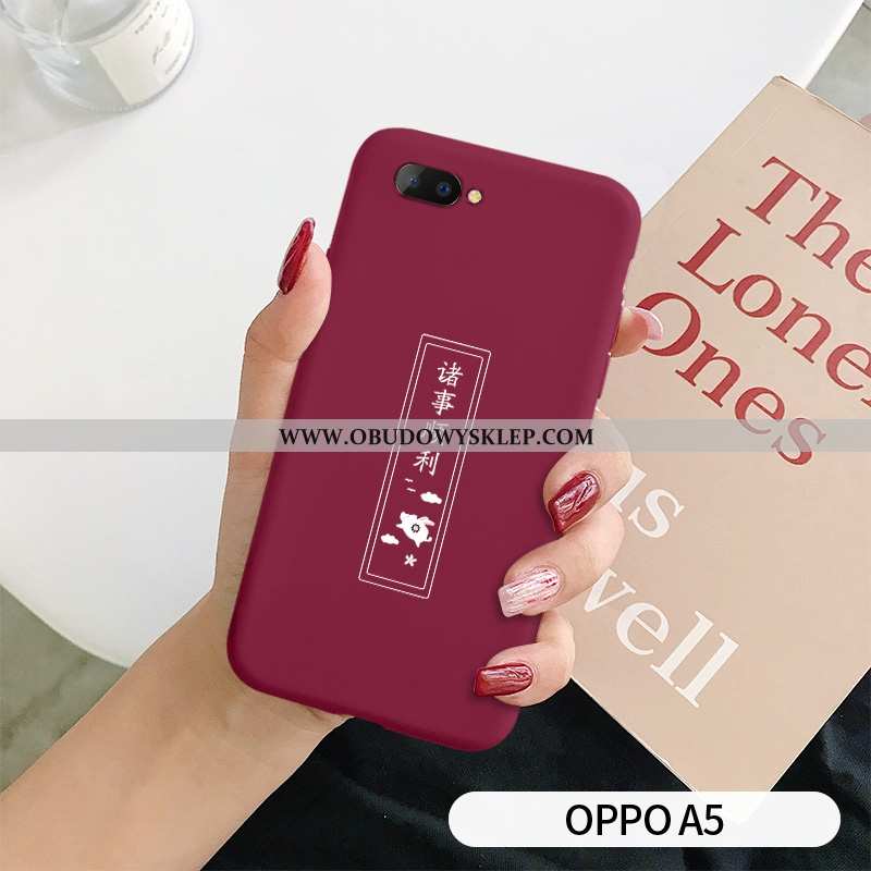 Etui Oppo A5 Nubuku Kreatywne Futerał, Futerał Oppo A5 Osobowość Trendy Zielone