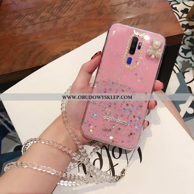 Etui Oppo A9 2020 Rhinestone Proszek Ochraniacz, Futerał Oppo A9 2020 Moda Telefon Komórkowy Zielone